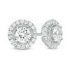 2.00 CT. T.W. Diamond Frame Stud Earrings in 14K White Gold