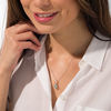 EFFY™ Collection Pear-Shaped Aquamarine and Diamond Accent Pendant in 14K White Gold