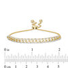 0.50 CT. T.W. Diamond Curb Chain Bolo Bracelet in 10K Gold - 9.5"