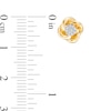 Thumbnail Image 1 of 0.09 CT. T.W. Composite Diamond Love Knot Stud Earrings in 10K Gold