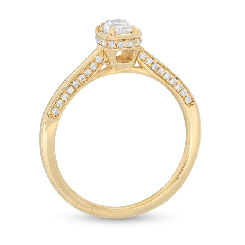 0.45 CT. T.W. Certified Canadian Emerald-Cut Diamond Solitaire Engagement Ring in 14K Gold (I/SI2)|Peoples Jewellers