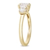 1.50 CT. T.W. Cushion-Cut Diamond Three Stone Engagement Ring in 14K Gold