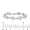 0.10 CT. T.W. Diamond Teardrop Bracelet in Sterling Silver