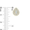 Thumbnail Image 2 of 0.26 CT. T.W. Composite Diamond Teardrop Frame Stud Earrings in 10K Gold