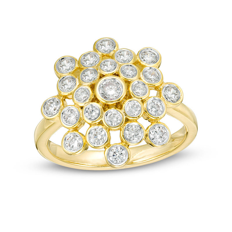 0.69 CT. T.W. Composite Diamond Bezel-Set Ring in 10K Gold|Peoples Jewellers