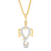 0.10 CT. T.W. Diamond Elephant Pendant in 10K Gold