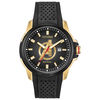 Men's Citizen Eco-Drive® Avengers Two-Tone Strap Watch with Black Dial (Model: AW1155-03W)