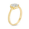 Thumbnail Image 3 of 0.45 CT. T.W. Composite Diamond Flower Frame Vintage-Style Ring in 10K Gold