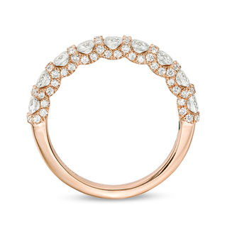 Vera Wang Love Collection 1.20 CT. T.W. Diamond Band in 14K Rose Gold