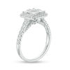 1.50 CT. T.W. Quad Princess-Cut Diamond Frame Bridal Set in 14K Two-Toned Gold