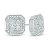 Thumbnail Image 0 of Diamond Accent Quad Octagonal Frame Stud Earrings in Sterling Silver