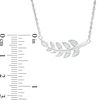 0.067 CT. T.W. Diamond Vine Necklace in Sterling Silver