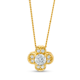 0.25 CT. T.W. Certified Canadian Diamond Clover Pendant in 10K Gold (I/I2)