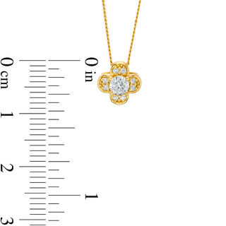 0.25 CT. T.W. Certified Canadian Diamond Clover Pendant in 10K Gold (I/I2)