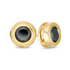 Thumbnail Image 1 of 0.95 CT. T.W. Black Diamond Bezel-Set Solitaire Vintage-Style Stud Earrings in 10K Gold