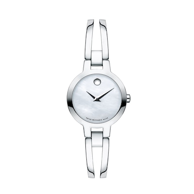 Ladies' Movado Amorosa®Bangle Watch with White Mother-of-Pearl Dial (Model: 0607357)