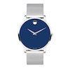 Thumbnail Image 1 of Men's Movado Museum® Classic Mesh Watch with Blue Dial (Model: 0607349)