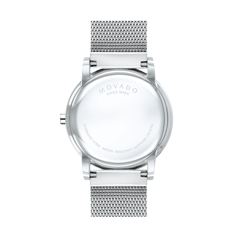 Main Image 4 of Men's Movado Museum® Classic Mesh Watch with Blue Dial (Model: 0607349)