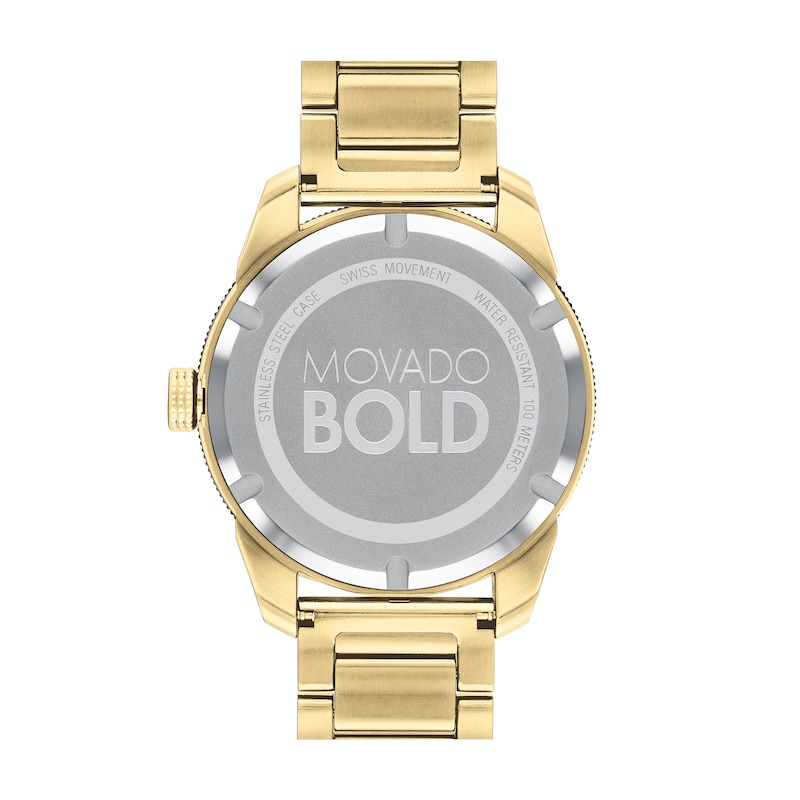 Main Image 3 of Men's Movado Bold® Gold-Tone Watch with Black Dial (Model: 3600605)