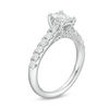 Celebration Canadian Ideal 1.50 CT. T.W. Emerald-Cut Certified Diamond Engagement Ring in 14K White Gold (I/SI2)