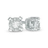 Thumbnail Image 1 of 0.085 CT. T.W. Diamond Solitaire Stud Earrings in 10K White Gold