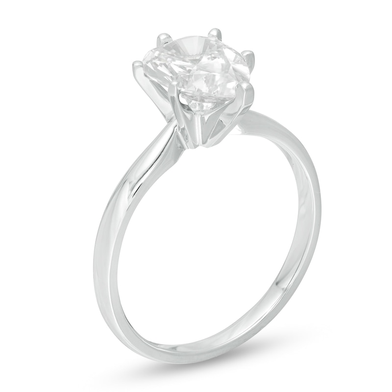 1.45 CT. Certified Pear-Shaped Diamond Solitaire Engagement Ring in 14K White Gold (I/I1)