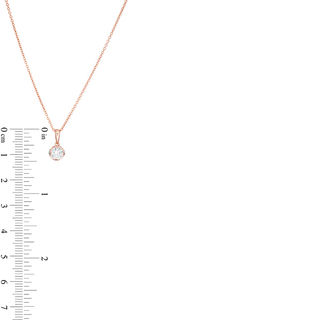 Peoples 100-Year Anniversary CT. T.W. Certified Canadian Diamond Pendant in 14K Rose Gold (I/I2