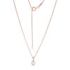 Thumbnail Image 1 of Peoples 100-Year Anniversary 0.30 CT. T.W. Certified Canadian Diamond Pendant in 14K Rose Gold (I/I2)