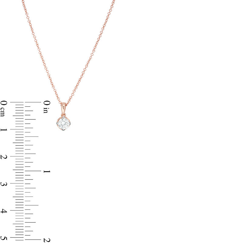 Main Image 3 of Peoples 100-Year Anniversary 0.30 CT. T.W. Certified Canadian Diamond Pendant in 14K Rose Gold (I/I2)