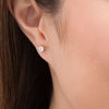 Thumbnail Image 2 of Peoples 100-Year Anniversary 1.00 CT. T.W. Certified Canadian Diamond Earrings in 14K Rose Gold (I/I2)