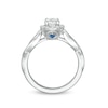 Thumbnail Image 3 of Vera Wang Love Collection 0.58 CT. T.W. Diamond Frame Twist Engagement Ring in 14K White Gold