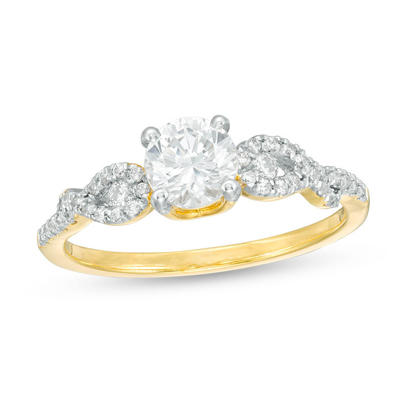 0.83 CT. T.W. Diamond Loop-Sides Engagement Ring in 10K Gold|Peoples Jewellers