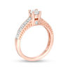 0.58 CT. T.W. Diamond Art Deco Engagement Ring in 10K Rose Gold