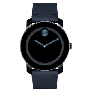 Men's Movado Bold® Strap Watch with Black Dial (Model: 3600601)