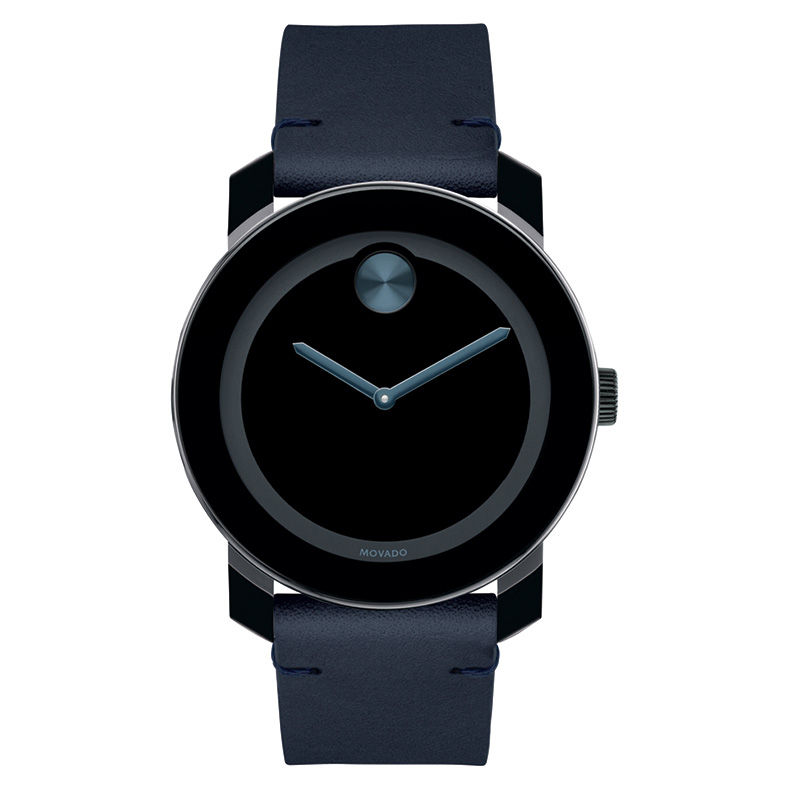Men's Movado Bold® Strap Watch with Black Dial (Model: 3600601)