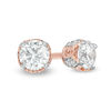 Thumbnail Image 1 of Peoples 100-Year Anniversary 0.33 CT. T.W. Certified Canadian Diamond Earrings in 14K Rose Gold (I/I2)