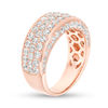 Thumbnail Image 2 of 2.11 CT. T.W. Diamond Multi-Row Band in 14K Rose Gold