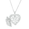 Thumbnail Image 2 of Diamond Accent "MOM" Heart Locket in Sterling Silver and 10K Rose Gold