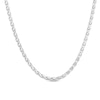 Thumbnail Image 0 of 3.5mm Diamond-Cut Wheat Chain Necklace in Solid Sterling Silver  - 22"