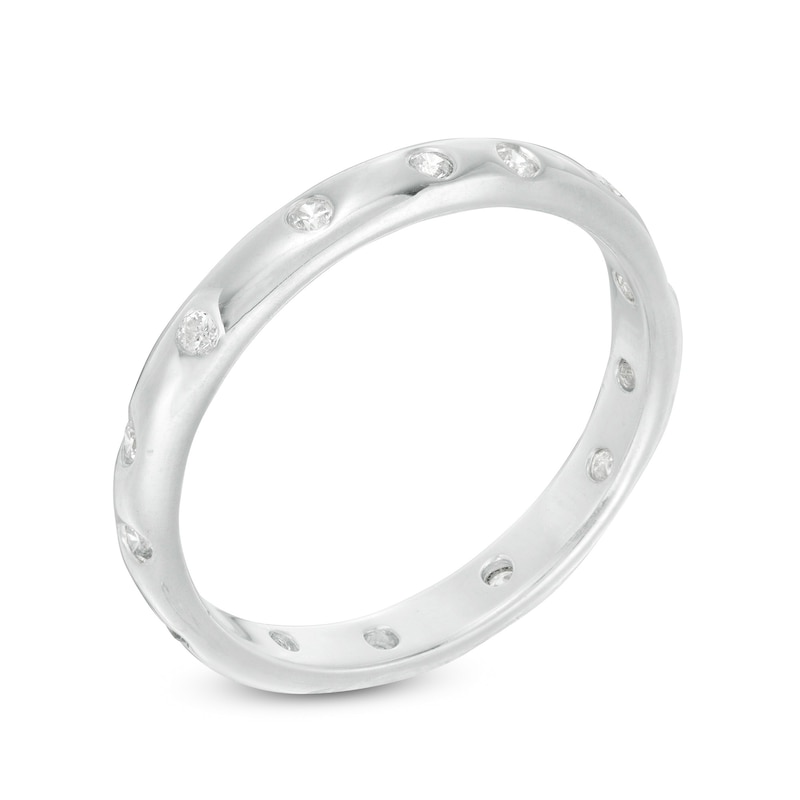 0.18 CT. T.W. Diamond Scattered Wedding Band in Platinum|Peoples Jewellers