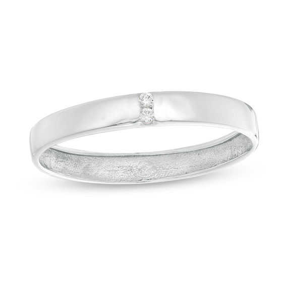 Platinum wedding band on sale with small diamonds