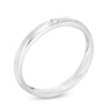 0.04 CT. Diamond Solitaire Wedding Band in Platinum