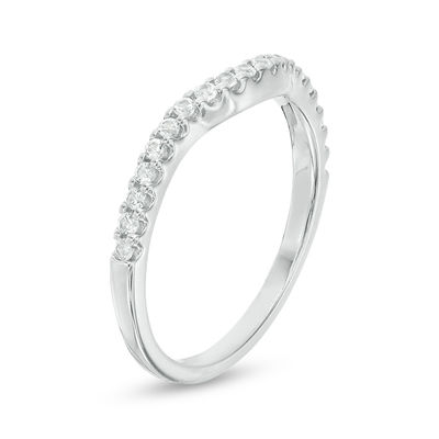 0.24 CT. T.W. Diamond Contour Wedding Band in Platinum