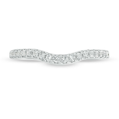 0.24 CT. T.W. Diamond Contour Wedding Band in Platinum