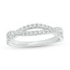 0.31 CT. T.W. Diamond Twist Wedding Band in Platinum