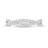 0.31 CT. T.W. Diamond Twist Wedding Band in Platinum