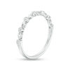 Thumbnail Image 2 of 0.09 CT. T.W. Diamond Bezel Set Wedding Band in Platinum