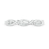 Thumbnail Image 3 of Diamond Accent Ichthys Stackable Ring in Sterling Silver