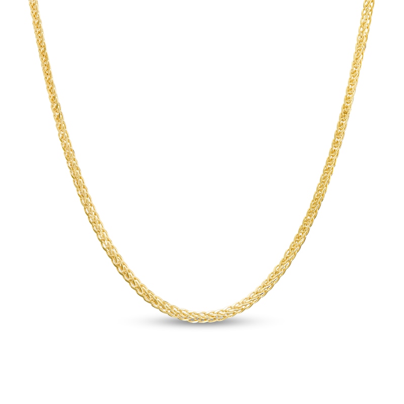 1.2mm Wheat Chain Necklace in Hollow 14K Gold - 18"|Peoples Jewellers