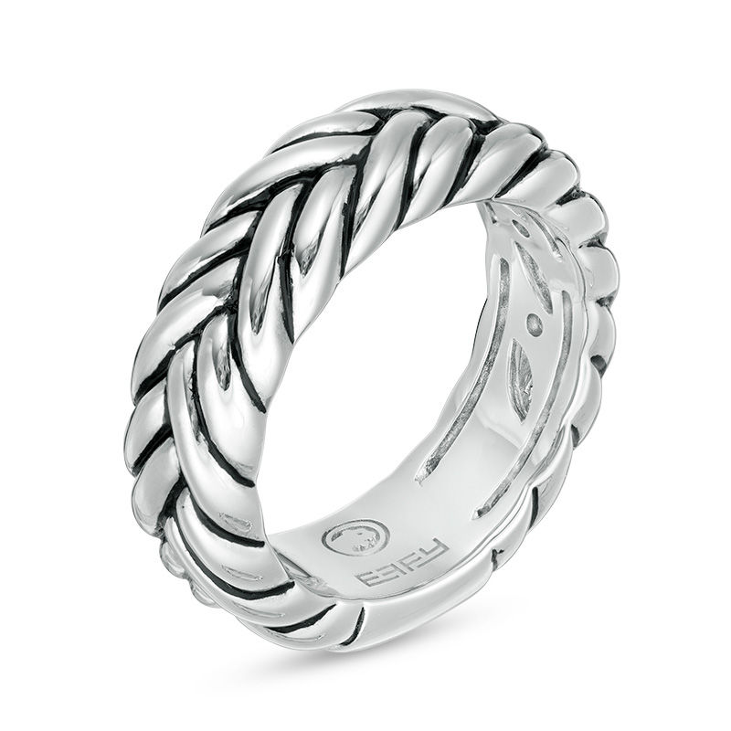 EFFY™ Collection Men's Braided Ring in Sterling Silver